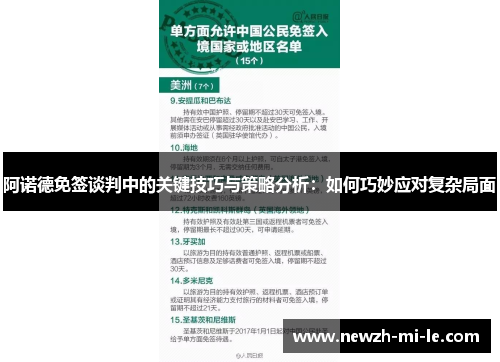 阿诺德免签谈判中的关键技巧与策略分析：如何巧妙应对复杂局面